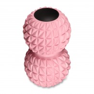 Мячик массажный двойной для йоги INDIGO IN269 18*10 см Розовый
