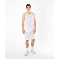 Майка баскетбольная JBT-1020-014, белый/желтый, детская
