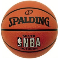 Мяч баскетбольный №6 SPALDING NBA SILVER с логотипом NBA 83015 Оранжевый