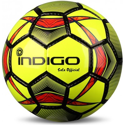 Мяч футбольный Футзал №4 INDIGO SALA OFFICIAL тренировочный F02 Желто-черный