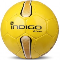 Мяч футбольный №5 INDIGO ACTIVATOR всепогодный (PU прорезиненный) E00 Желтый