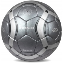 Мяч футбольный №5 INDIGO FANTASY тренировочный( PU 14 мм Япония) C03 Серый