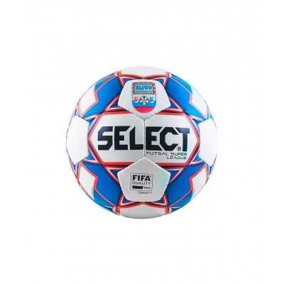 Мяч футзальный SUPER LEAGUE АМФР FIFA №4, бел/син/крас