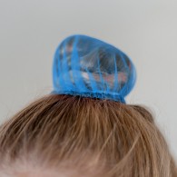 Сеточка для волос INDIGO SM-329 9 см Голубой