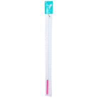 Палочка с карабином Barre для ленты, 50 см, белый/розовый