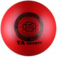 Мяч для художественной гимнастики металлик 300 г I-1 15 см Красный