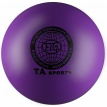 Мяч для художественной гимнастики металлик 300 г I-1 15 см Фиолетовый