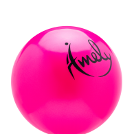 Мяч для художественной гимнастики AGB-201 15 см, розовый