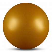 Мяч для художественной гимнастики силикон Металлик 300 г AB2803B 15 см Желтый с блестками