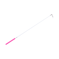 Палочка с карабином Barre для ленты, 50 см, белый/розовый
