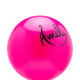 Мяч для художественной гимнастики AGB-201 19 см, розовый