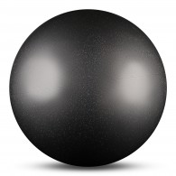 Мяч для художественной гимнастики силикон Металлик 300 г AB2803B 15 см Серебро с блестками