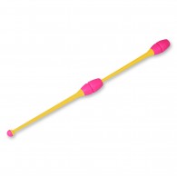 Булавы для художественной гимнастики вставляющиеся INDIGO IN018 41 см Желто-розовый