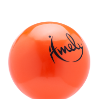 Мяч для художественной гимнастики AGB-201 19 см, оранжевый