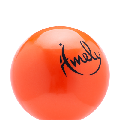 Мяч для художественной гимнастики AGB-201 19 см, оранжевый