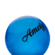 Мяч для художественной гимнастики AGB-102 19 см, синий, с блестками