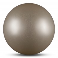 Мяч для художественной гимнастики силикон Металлик 300 г AB2803B 15 см Белый с блестками