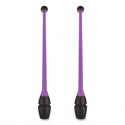 Булавы для художественной гимнастики вставляющиеся INDIGO IN017 36 см Фиолетово-черный
