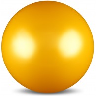 Мяч для художественной гимнастики силикон Металлик 300 г AB2803 15 см Желтый