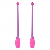 Булавы для художественной гимнастики вставляющиеся INDIGO IN019 45 см Фиолетово-розовый