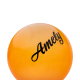 Мяч для художественной гимнастики AGB-102, 19 см, оранжевый, с блестками