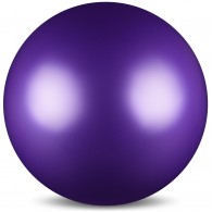 Мяч для художественной гимнастики силикон Металлик 300 г AB2803 15 см Фиолетовый