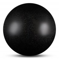 Мяч для художественной гимнастики силикон Металлик 300 г AB2803B 15 см Черный с блестками