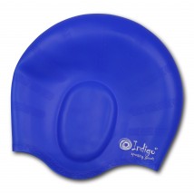 Шапочка для плавания силиконовая INDIGO анатомическя форма 403 SC Синий