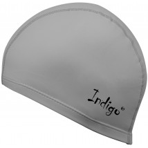 Шапочка для плавания ткань прорезиненная с PU пропиткой INDIGO IN048 Серый металлик