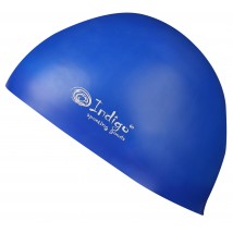 Шапочка для плавания силиконовая INDIGO Стартовая 3Dформа IN085 Синий
