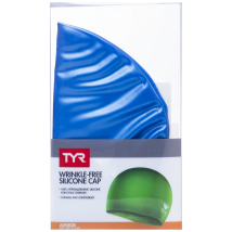 Шапочка плавательная Wrinkle Free Junior Silicone Cap, силикон, LCSJR/428, голубой