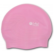 Шапочка для плавания силиконовая INDIGO детская Волна SC305 Розовый