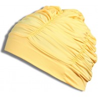 Шапочка для плавания ткань LUCRA SM женская с драпировкой SM-092 Желтый
