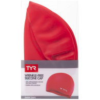 Шапочка для плавания Wrinkle Free Silicone Cap, силикон, LCS/610, красный