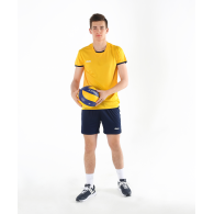 Футболка волейбольная JVT-1030-049 желтый/темно-синий, детская